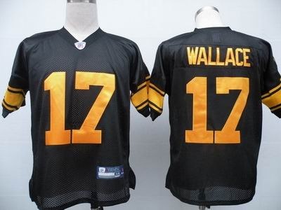 youth pittsburgh steelers 17 mike wallace team color black yellow number jerseys