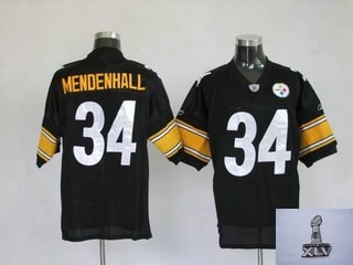 youth pittsburgh steelers 34 rashard mendenhall black jerseys 2011 superbowl