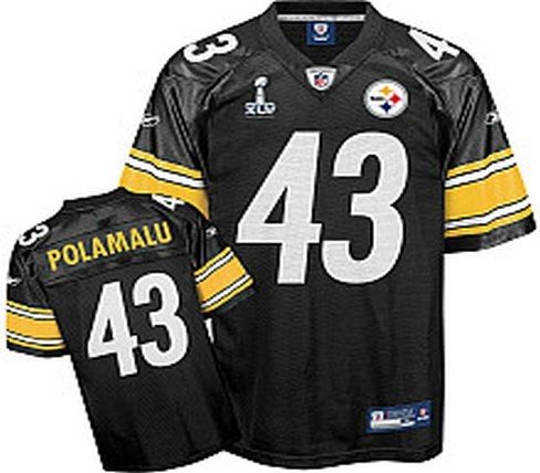 youth pittsburgh steelers 43 troy polamalu black super bowl xliii jerseys 2011 superbowl