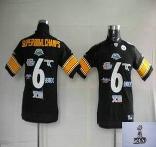 youth pittsburgh steelers 6 time super bowl champs black 2011 superbowl
