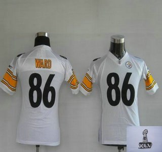 youth pittsburgh steelers 86 hines ward white jerseys 2011 superbowl
