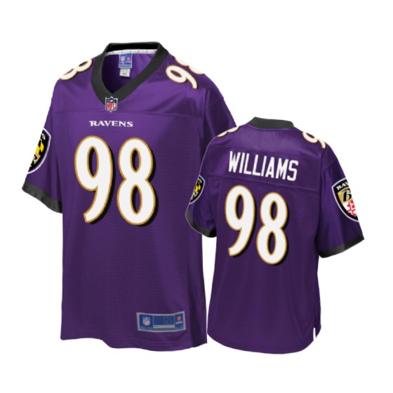 youth purple brandon williams pro line jersey 