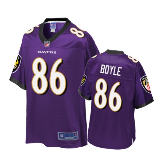 youth purple nick boyle pro line jersey 