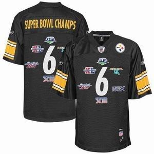 youth super bowl pittsburgh steelers 6-time black