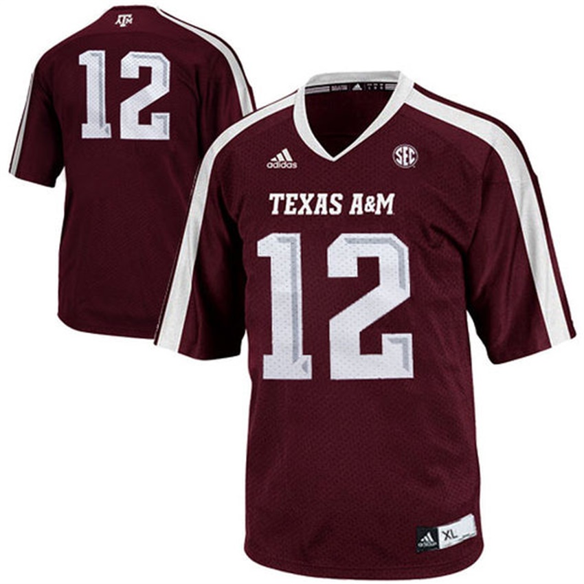 youth texas a&m aggies burgundy 12 ncaa football jersey
