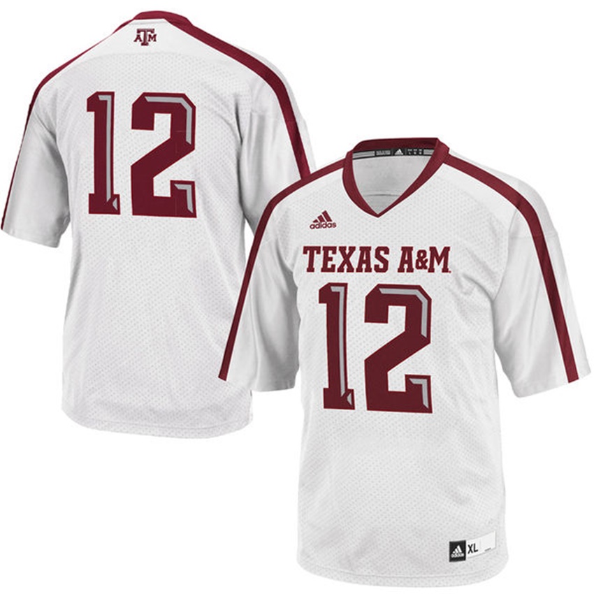 youth texas a&m aggies white 12 premier master college football jersey