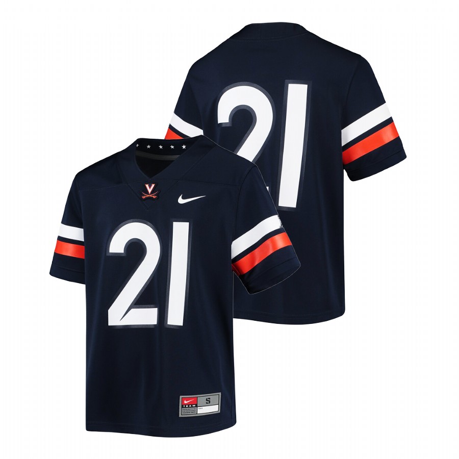 youth virginia cavaliers untouchable college football navy jersey