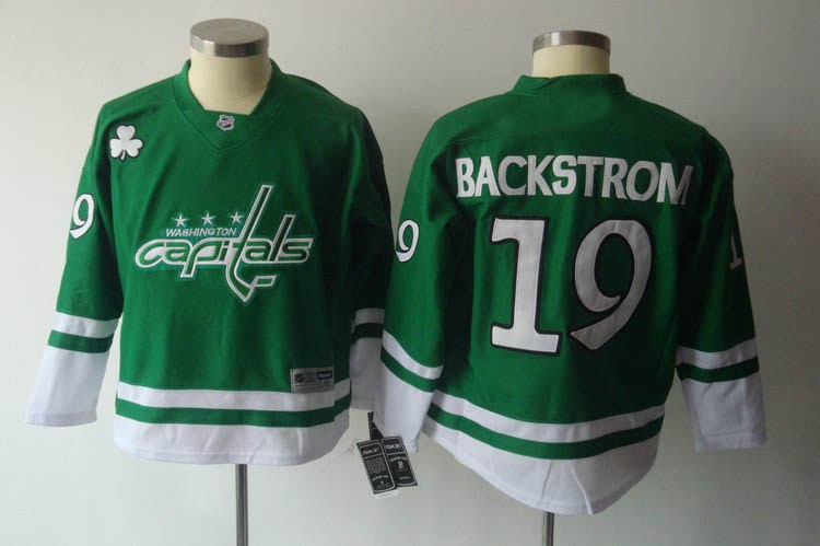 youth washington capitals #19 backstrom green(2011)