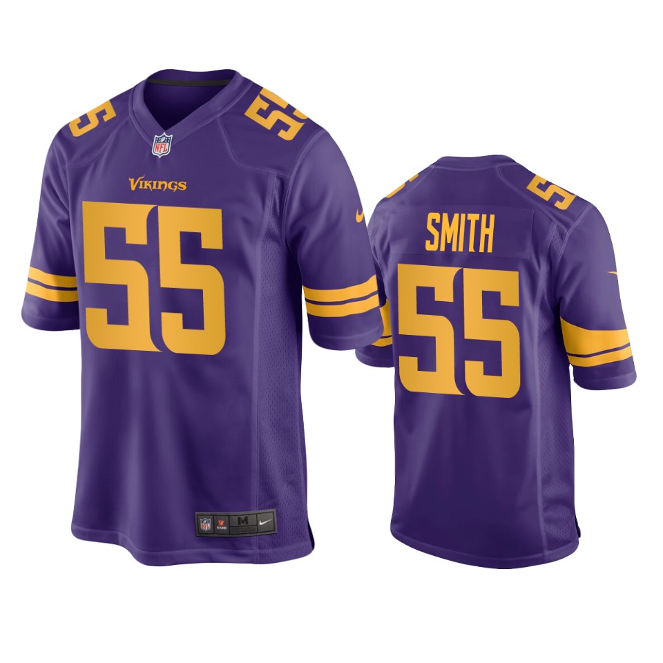 za'darius smith vikings alternate game purple jersey
